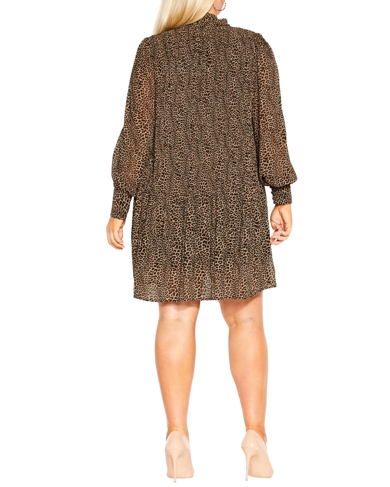 City chic leopard dress clearance